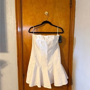 wild fable White Strapless Top Size XL